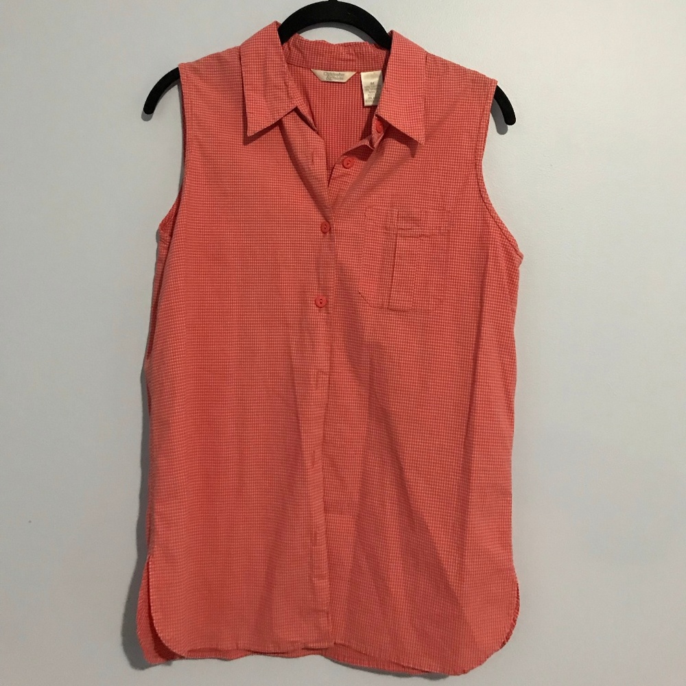 Christopher & Banks Button Up Sleeveless Shirt